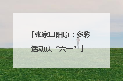 张家口阳原：多彩活动庆“六一”
