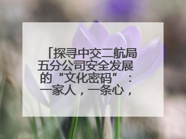 探寻中交二航局五分公司安全发展的“文化密码”：一家人，一条心，一座桥！