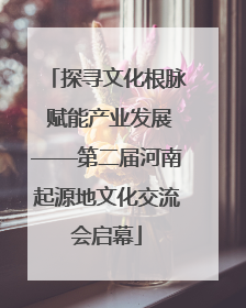 探寻文化根脉 赋能产业发展——第二届河南起源地文化交流会启幕