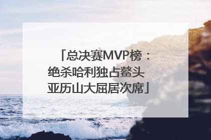 总决赛MVP榜：绝杀哈利独占鳌头 亚历山大屈居次席
