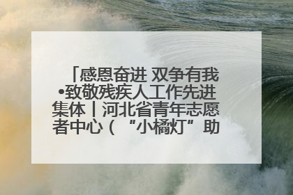 感恩奋进 双争有我•致敬残疾人工作先进集体丨河北省青年志愿者中心（“小橘灯”助残接力计划实施团队）：用温暖陪伴，守护特殊孩子成长