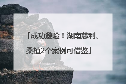 成功避险！湖南慈利、桑植2个案例可借鉴