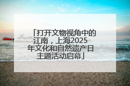 打开文物视角中的江南，上海2025年文化和自然遗产日主题活动启幕