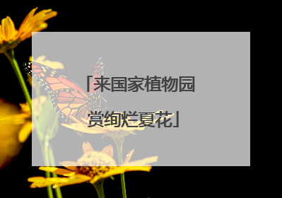 来国家植物园 赏绚烂夏花