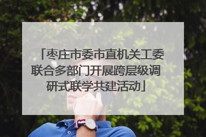 枣庄市委市直机关工委联合多部门开展跨层级调研式联学共建活动