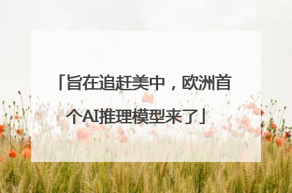旨在追赶美中，欧洲首个AI推理模型来了