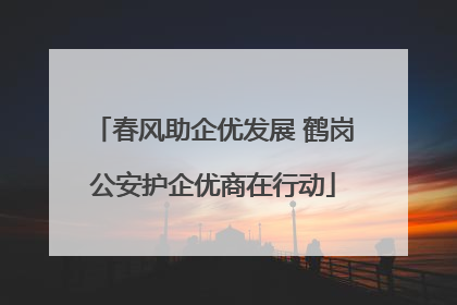 春风助企优发展 鹤岗公安护企优商在行动