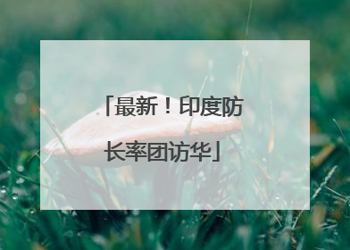 最新！印度防长率团访华