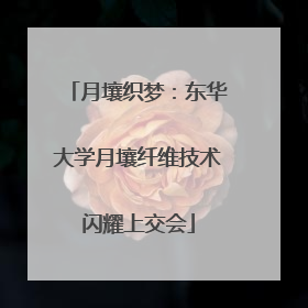 月壤织梦：东华大学月壤纤维技术闪耀上交会