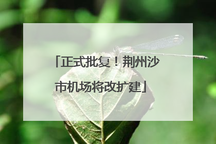 正式批复！荆州沙市机场将改扩建