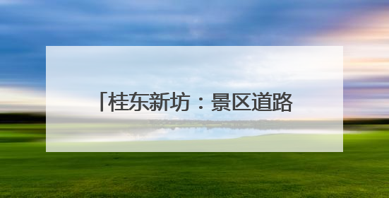 桂东新坊：景区道路提质赋能康旅体验