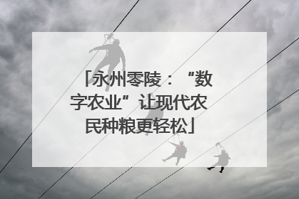 永州零陵:“数字农业”让现代农民种粮更轻松
