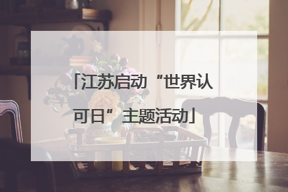 江苏启动“世界认可日”主题活动