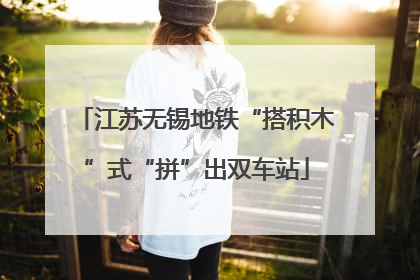 江苏无锡地铁“搭积木”式“拼”出双车站