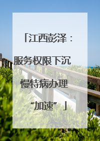江西彭泽：服务权限下沉 慢特病办理“加速”