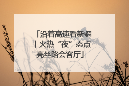 沿着高速看新疆丨火热“夜”态点亮丝路会客厅