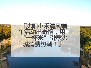 沈阳小禾清风端午活动出奇招，用“一杯米”引爆沈城消费热潮！