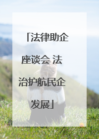 法律助企座谈会 法治护航民企发展