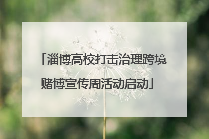 淄博高校打击治理跨境赌博宣传周活动启动