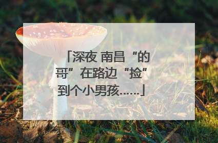 深夜 南昌“的哥”在路边“捡”到个小男孩……