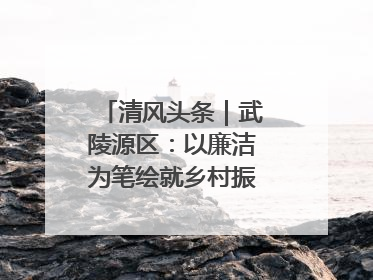 清风头条｜武陵源区：以廉洁为笔绘就乡村振兴新画卷