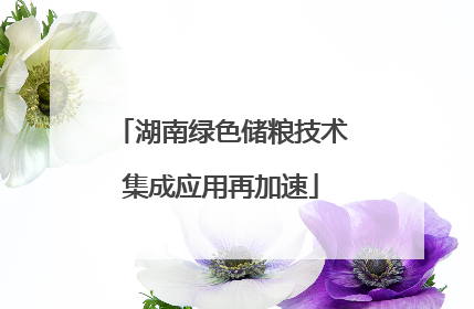 湖南绿色储粮技术集成应用再加速