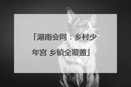 湖南会同：乡村少年宫 乡镇全覆盖