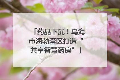药品下沉！乌海市海勃湾区打造“共享智慧药房”