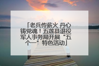老兵传薪火 丹心铸党魂！五莲县退役军人事务局开展“五个一”特色活动
