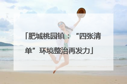 肥城桃园镇：“四张清单”环境整治再发力