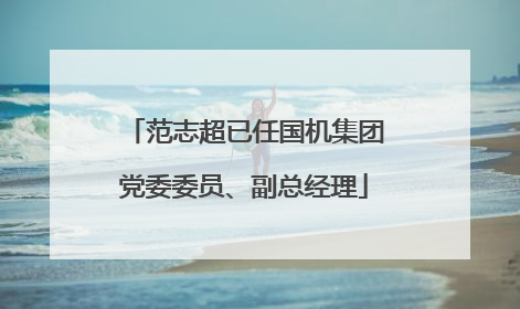 范志超已任国机集团党委委员、副总经理