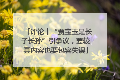 评论丨“贾宝玉是长子长孙”引争议，要较真内容也要包容失误