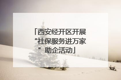 西安经开区开展“社保服务进万家”助企活动