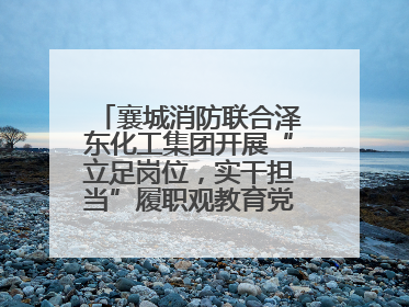 襄城消防联合泽东化工集团开展“立足岗位，实干担当”履职观教育党建联学活动