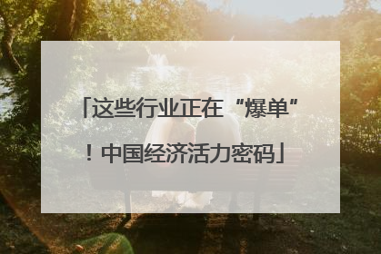 这些行业正在“爆单”！中国经济活力密码