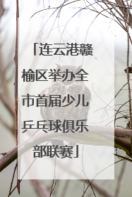 连云港赣榆区举办全市首届少儿乒乓球俱乐部联赛