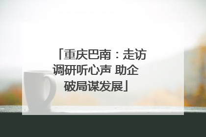 重庆巴南：走访调研听心声 助企破局谋发展