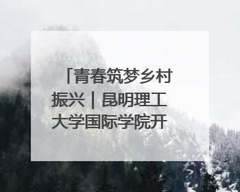 青春筑梦乡村振兴｜昆明理工大学国际学院开展中外大学生社会实践活动