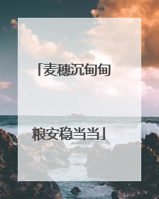 麦穗沉甸甸 粮安稳当当
