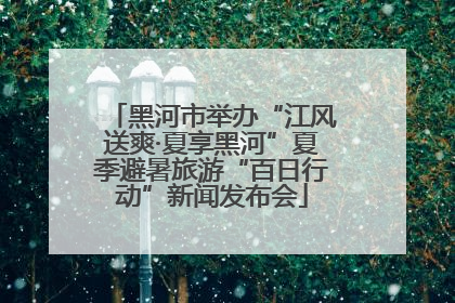 黑河市举办“江风送爽·夏享黑河”夏季避暑旅游“百日行动”新闻发布会