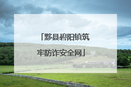 黟县碧阳镇筑牢防诈安全网