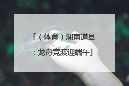 （体育）湖南道县：龙舟竞渡迎端午