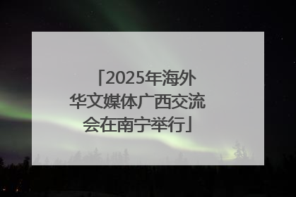 2025年海外华文媒体广西交流会在南宁举行