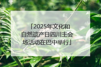 2025年文化和自然遗产日四川主会场活动在巴中举行
