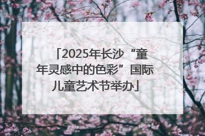 2025年长沙“童年灵感中的色彩”国际儿童艺术节举办