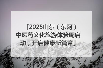 2025山东（东阿）中医药文化旅游体验周启动，开启健康新篇章