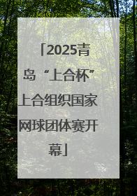 2025青岛“上合杯”上合组织国家网球团体赛开幕
