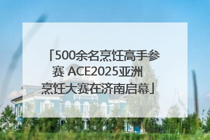 500余名烹饪高手参赛 ACE2025亚洲烹饪大赛在济南启幕