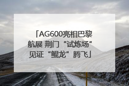 AG600亮相巴黎航展 荆门“试炼场”见证“鲲龙”腾飞