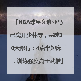 NBA球星文班亚马已离开少林寺，完成10天修行：4点半起床，训练强度高于武僧